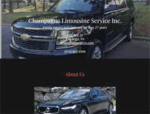 Tablet Screenshot of champagne-limousine.com